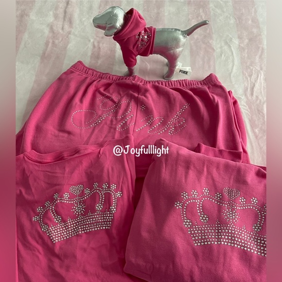 NEW X-Large PINK Limited Edition CARMINE ROSE Bling Bundle - Picture 3 of 15